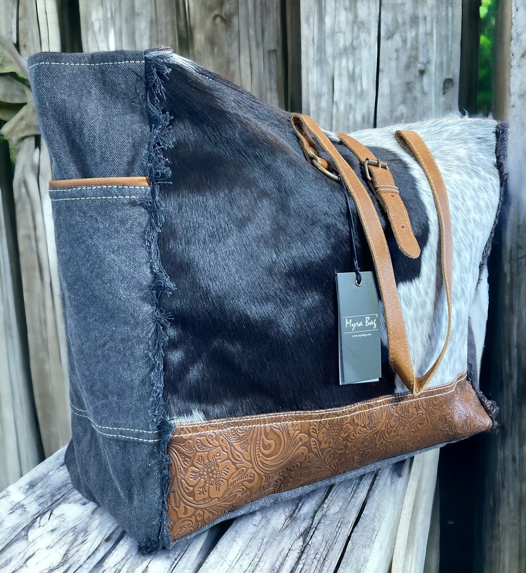 Good Myra Bag Hagrid Canvas & Hairon Bag